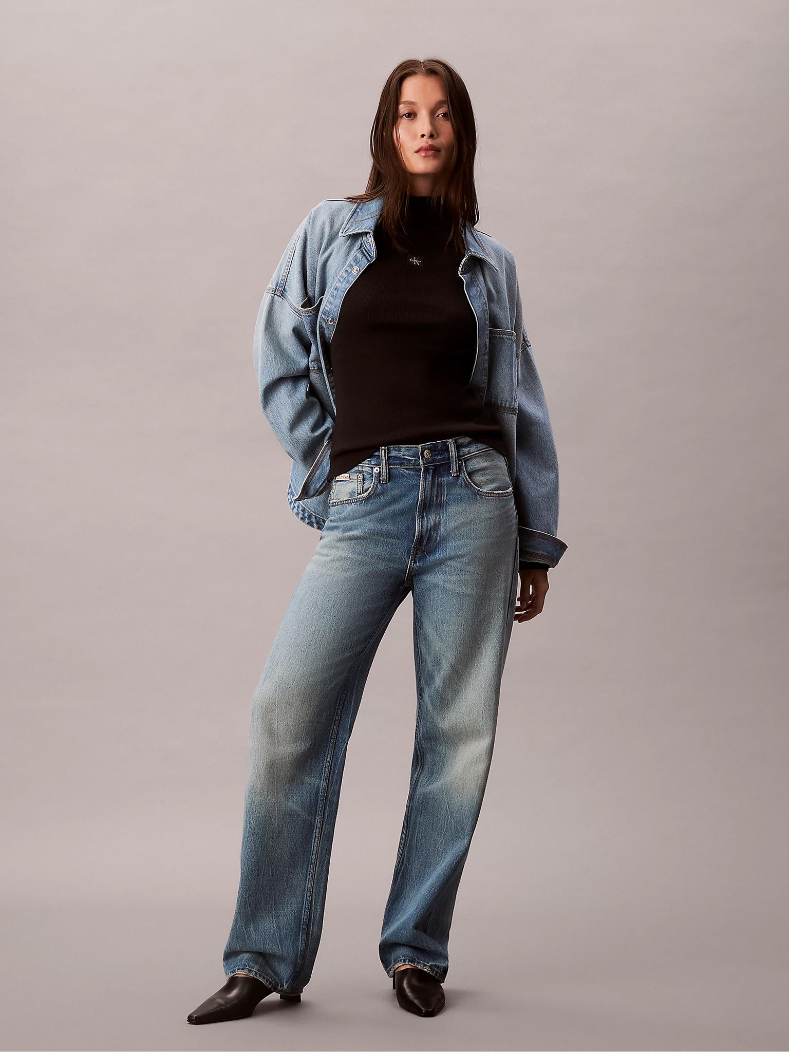 Γυνακεία μπλούζα LS WOVEN LABEL TURTLENECK LV047D203GUB1 | LV047D203GUB1