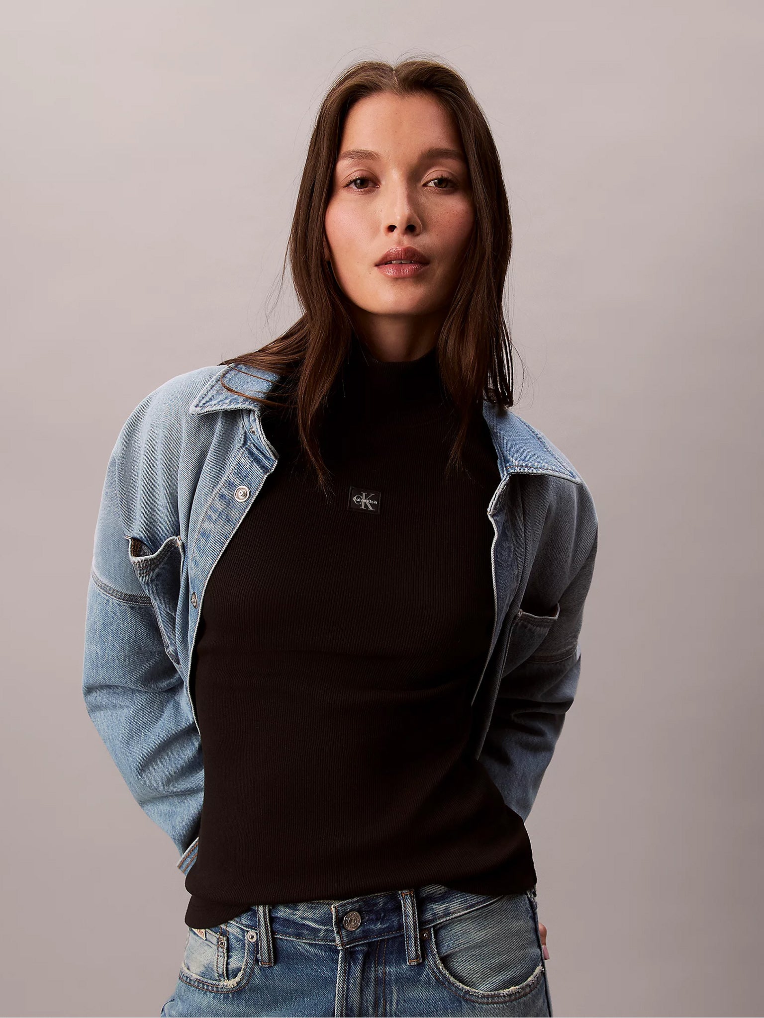 Γυνακεία μπλούζα LS WOVEN LABEL TURTLENECK LV047D203GUB1 | LV047D203GUB1