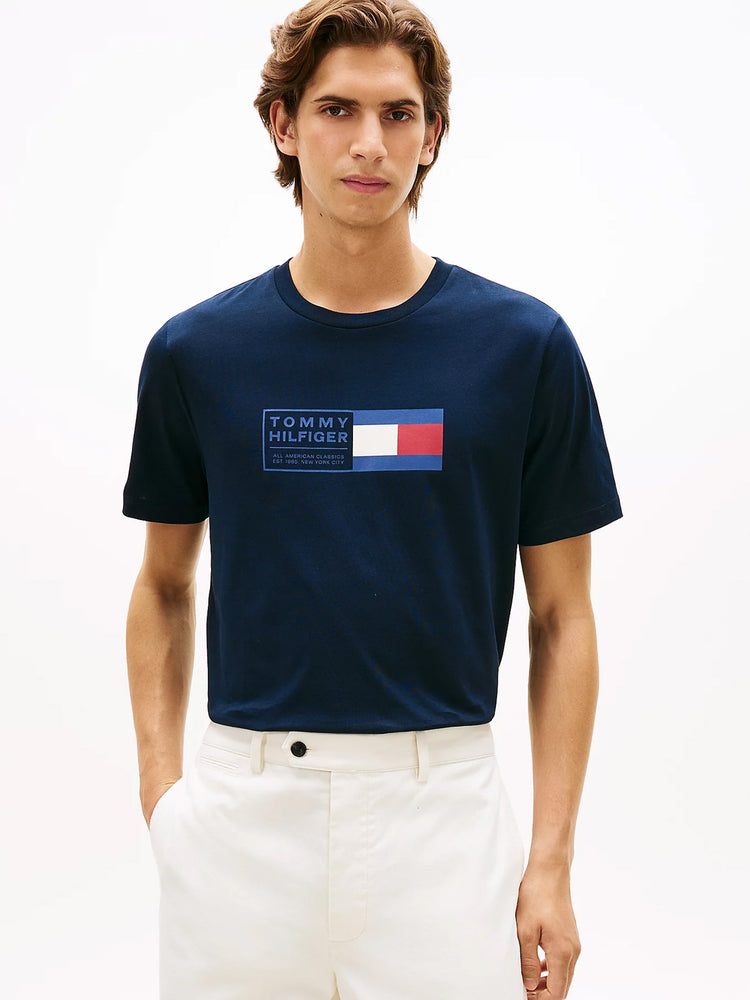Ανδρικό t-shirt BRAND LOVE TEXT BOX TEE MW0MW42366DW5 | MW0MW42366DW5