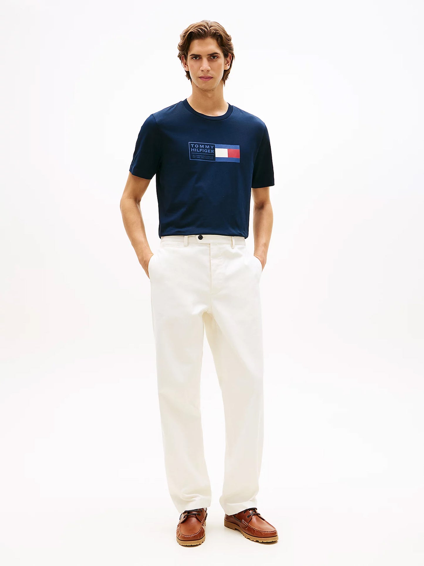 Ανδρικό t-shirt BRAND LOVE TEXT BOX TEE MW0MW42366DW5 | MW0MW42366DW5