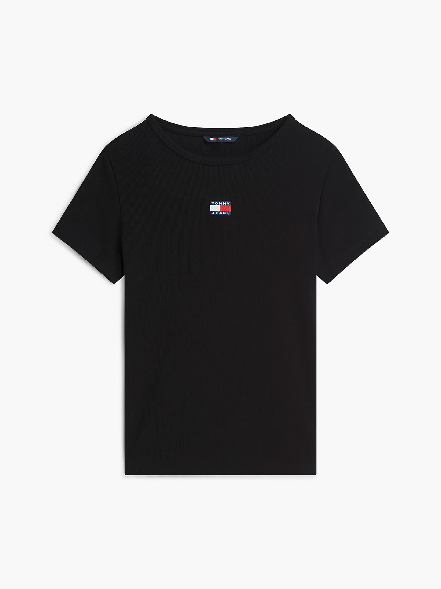 Γυναικείο t-shirt ριπ TJW SLIM BADGE RIB TEE DW0DW17881BDS | DW0DW17881BDS