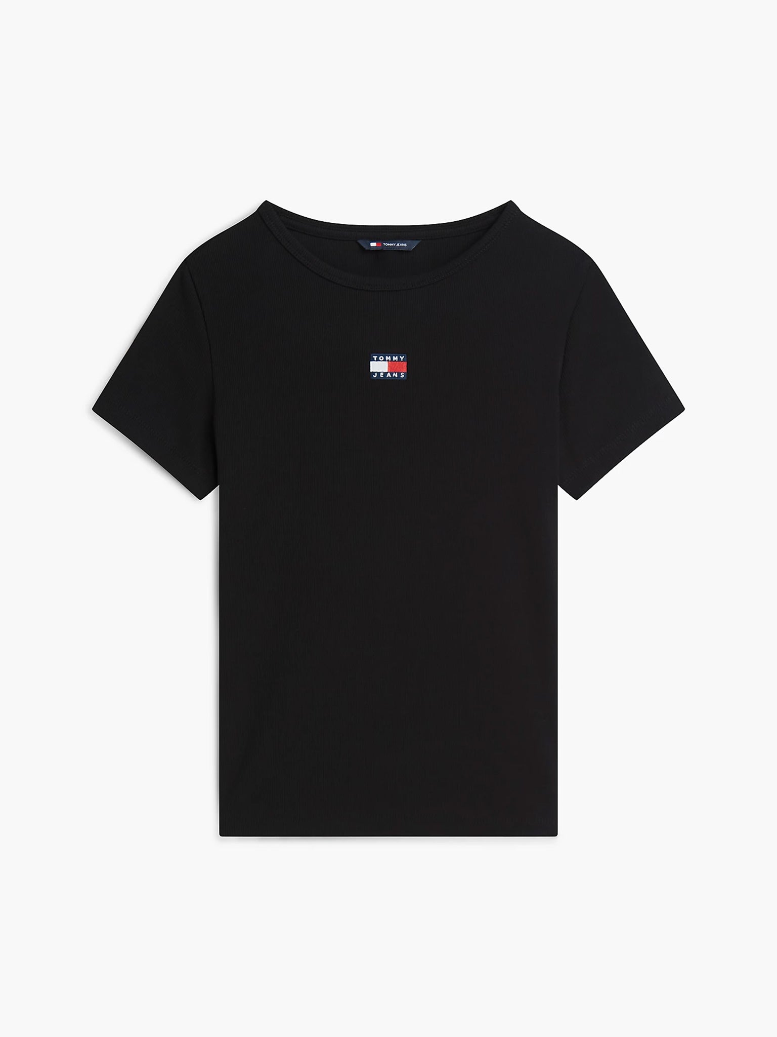 Γυναικείο t-shirt ριπ TJW SLIM BADGE RIB TEE DW0DW17881BDS | DW0DW17881BDS