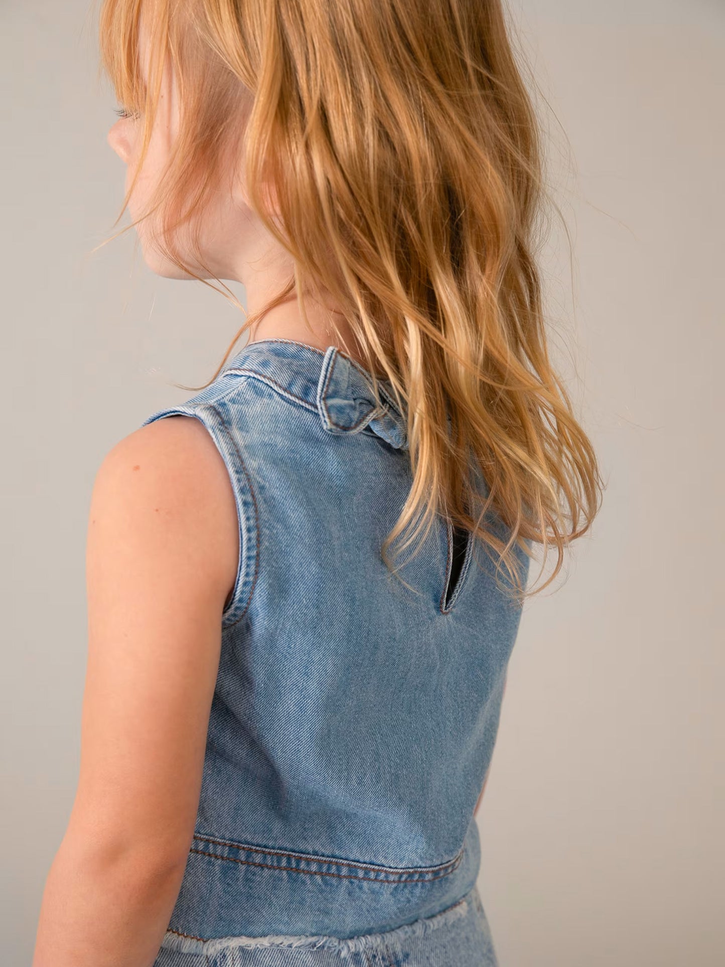 Παιδική μπλούζα τζιν φαρδιά | 26-03030-054