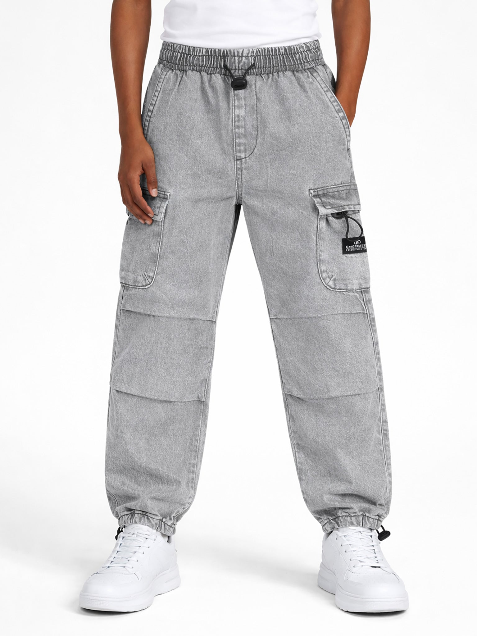 Εφηβικό παντελόνι τζιν cargo | 13-226003-2