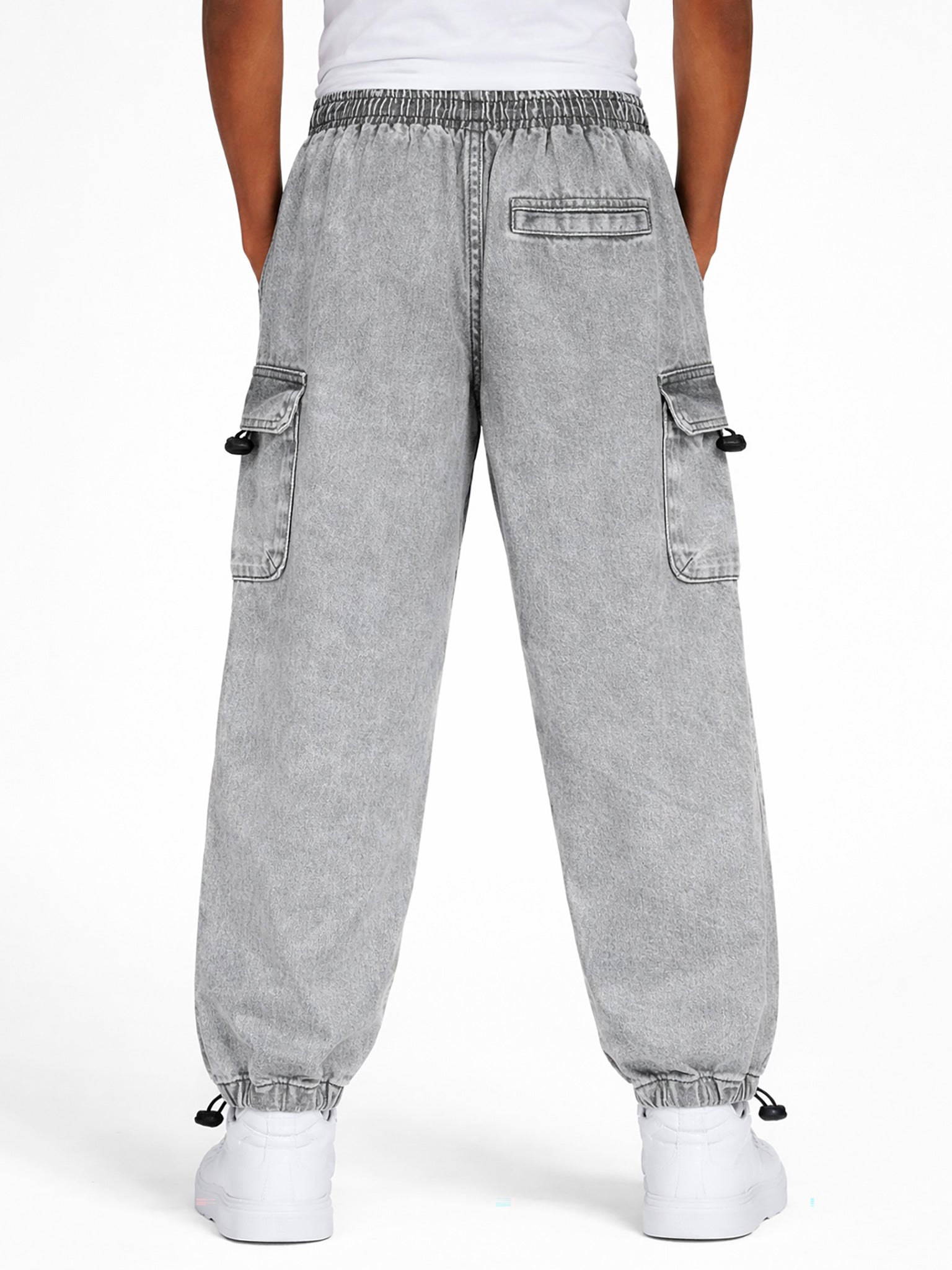 Εφηβικό παντελόνι τζιν cargo | 13-226003-2