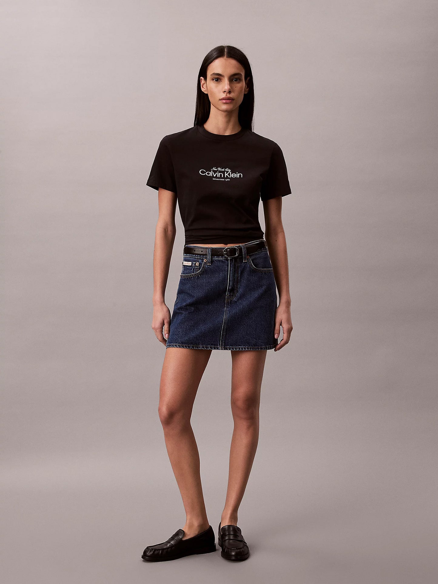 Γυναικείο t-shirt SS CLASSIC CK NYC LOGO TEE LV047F810GUB1 | LV047F810GUB1