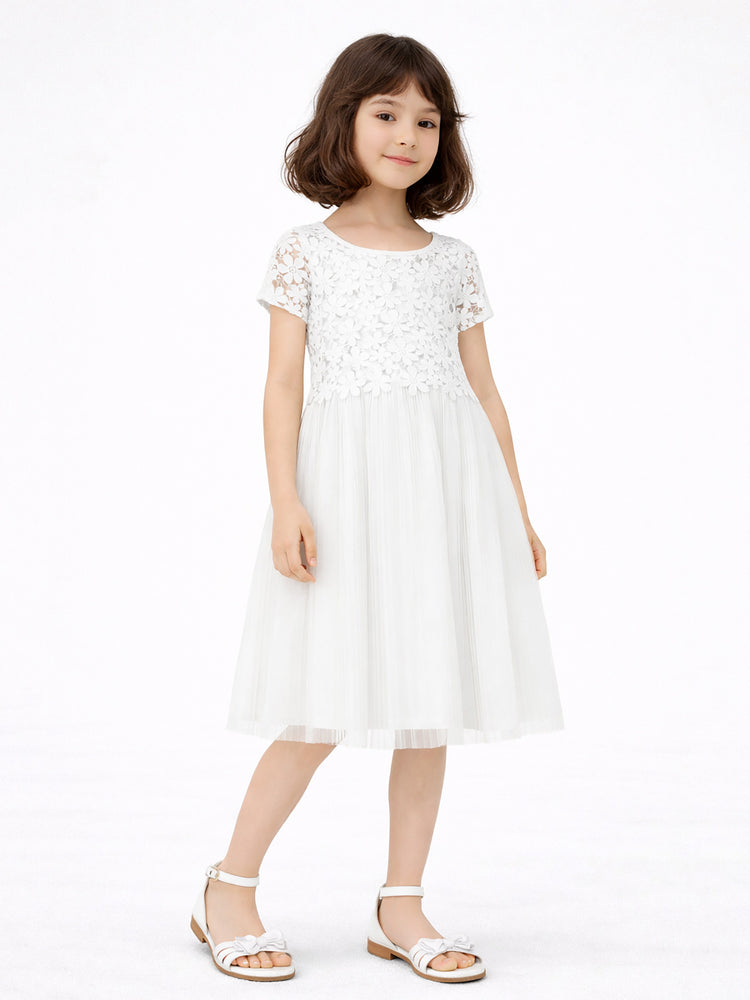 Εφηβικό φόρεμα με δαντέλα | 46-226282-7