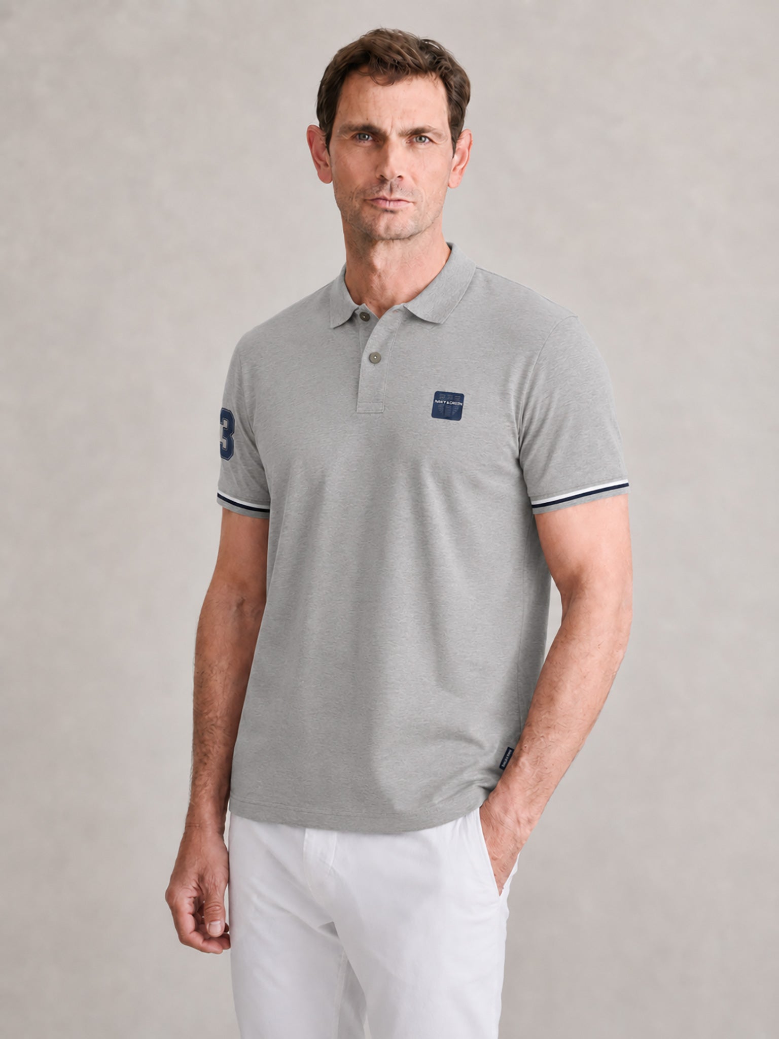 Ανδρικό polo μελανζέ 24GE.814/YL | 24GE.814/YL