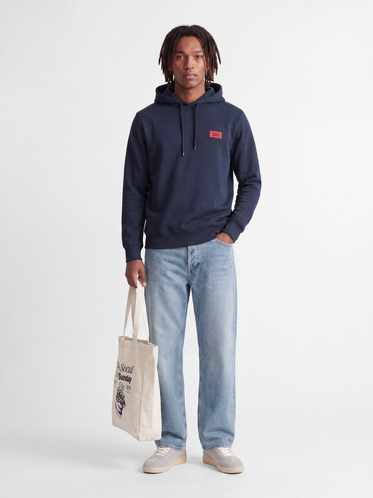 Ανδρική μπλούζα φούτερ JJRUSH SWEAT HOOD 12298428 | 12298428