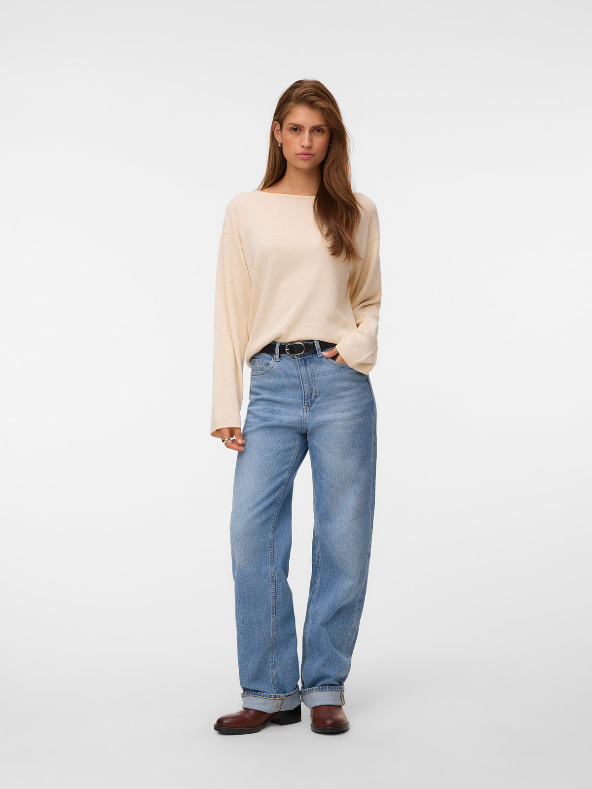 Γυναικεία μπλούζα πλεκτή VMNOMA LS BOATNECK PULLOVER NOOS 10347970 | 10347970