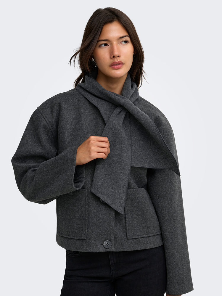 Γυναικείο τζάκετ με κασκόλ ONLCARRIE SCARF JACKET OTW 15382557 | 15382557