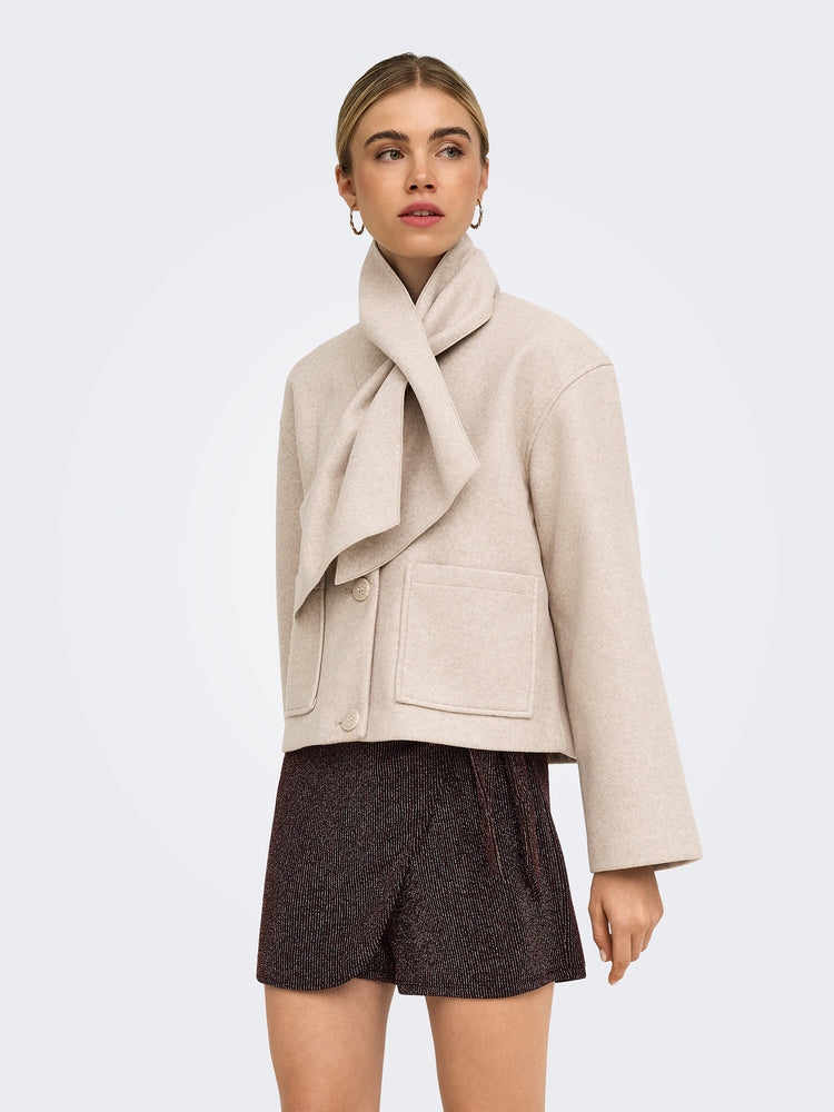 Γυναικείο τζάκετ με κασκόλ ONLCARRIE SCARF JACKET OTW 15382557 | 15382557