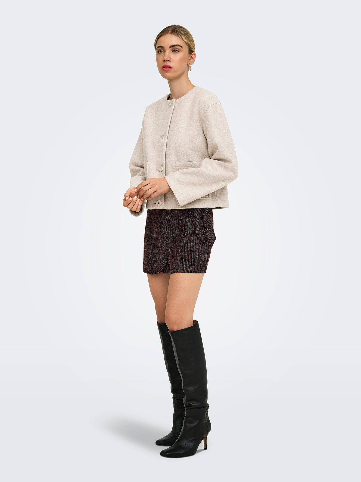 Γυναικείο τζάκετ με κασκόλ ONLCARRIE SCARF JACKET OTW 15382557 | 15382557