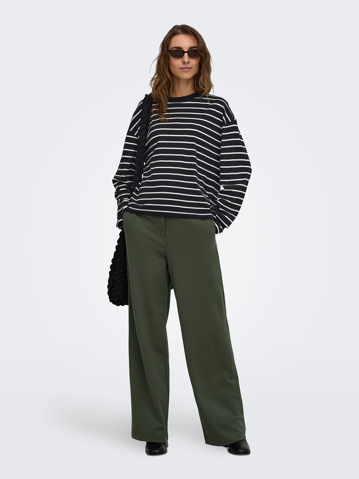 Γυναικεία μπλούζα ONLHAPPY L/S O-NECK STRIPE TEE JRS 15382466 | 15382466