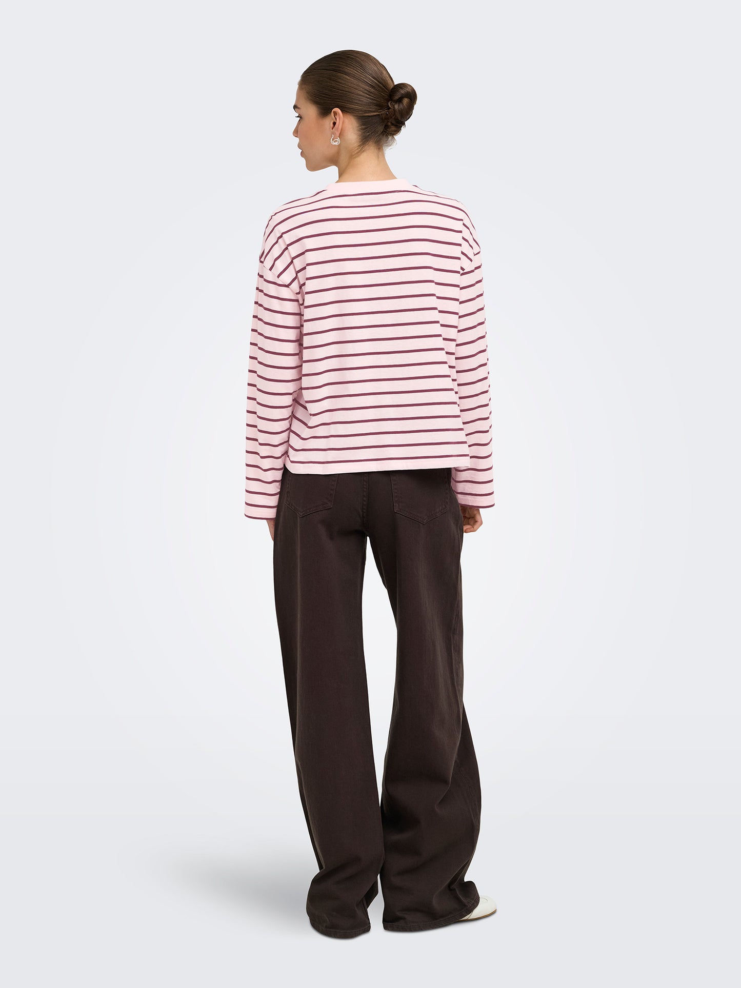Γυναικεία μπλούζα ONLHAPPY L/S O-NECK STRIPE TEE JRS 15382466 | 15382466