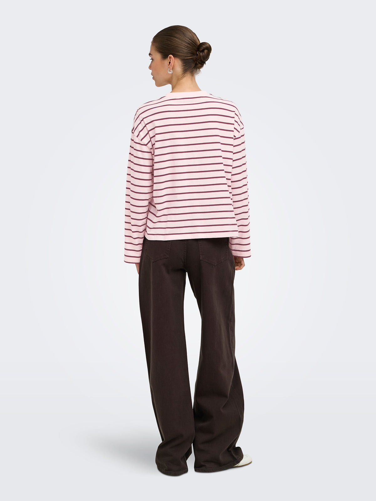 Γυναικεία μπλούζα ONLHAPPY L/S O-NECK STRIPE TEE JRS 15382466 | 15382466