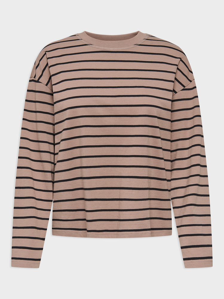 Γυναικεία μπλούζα ONLHAPPY L/S O-NECK STRIPE TEE JRS 15382466 | 15382466