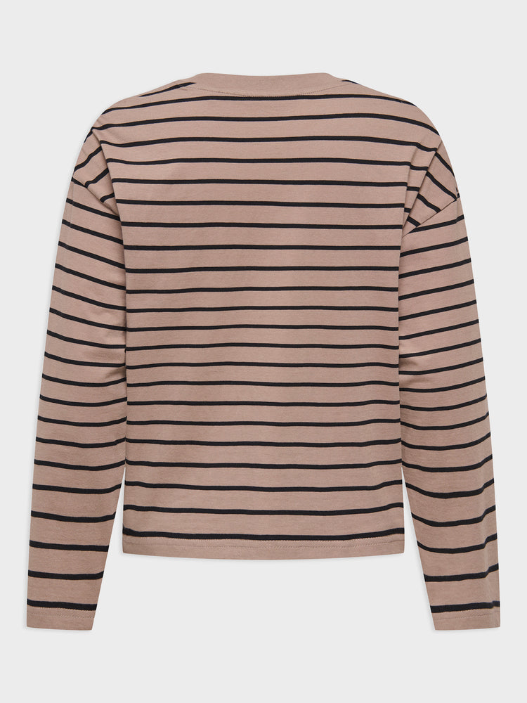 Γυναικεία μπλούζα ONLHAPPY L/S O-NECK STRIPE TEE JRS 15382466 | 15382466