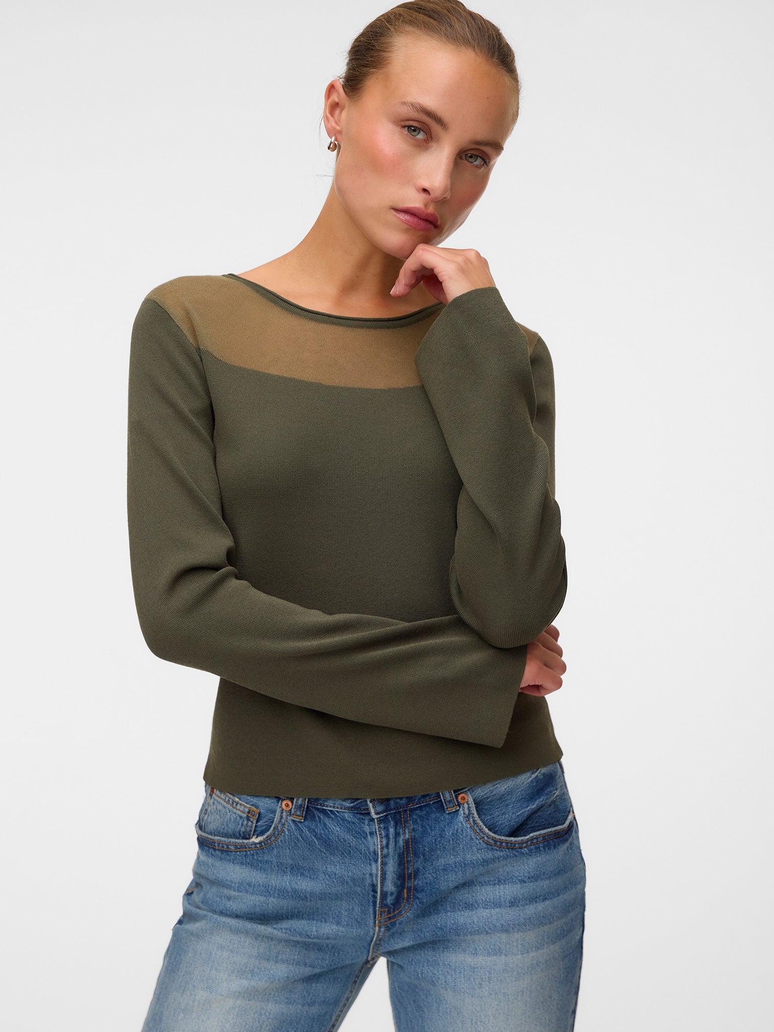 Γυναικεία μπλούζα (Forest Night) VMCRICKET LS O-NECK PULLOVER 10350232 | 10350232