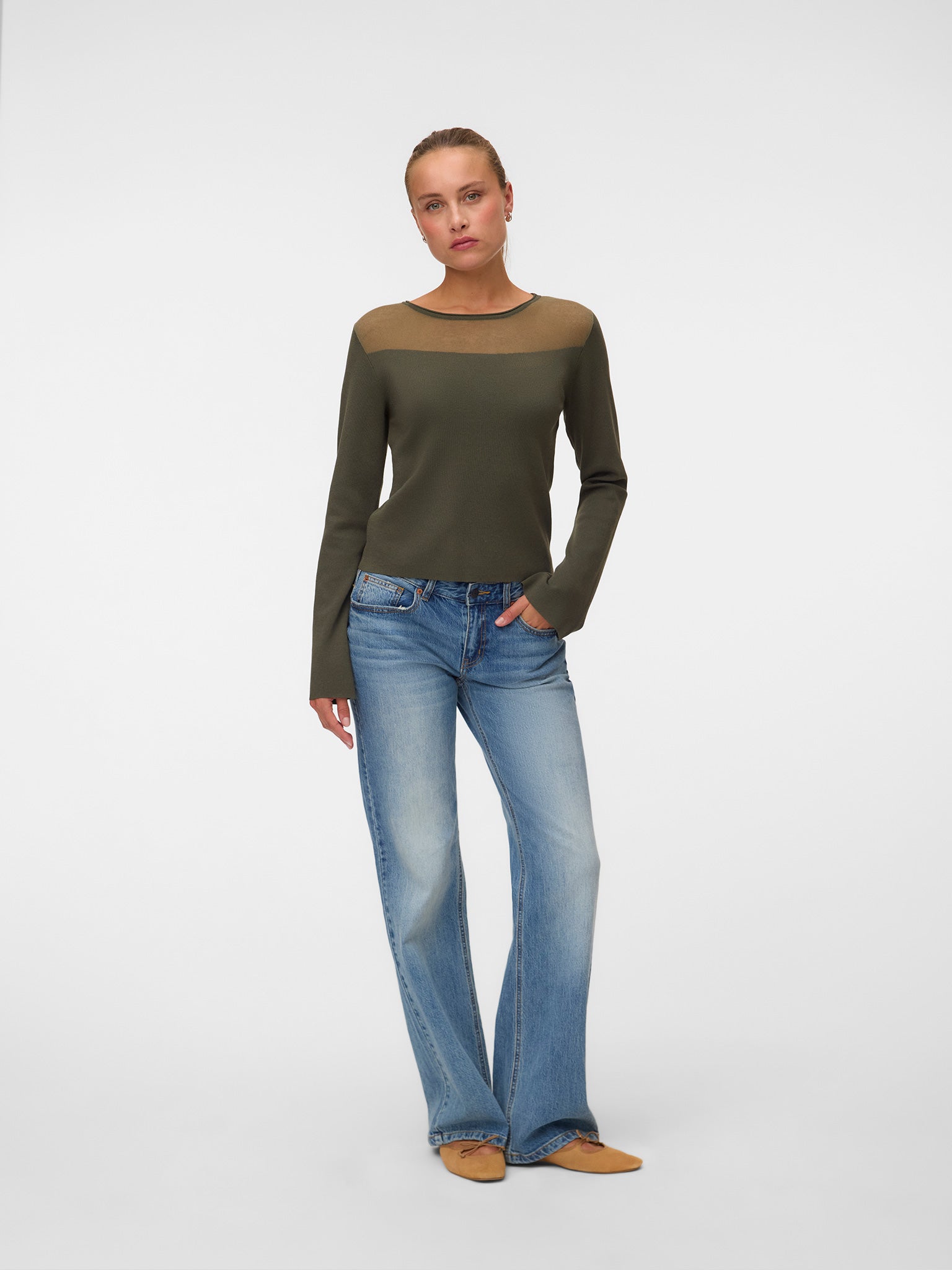 Γυναικεία μπλούζα (Forest Night) VMCRICKET LS O-NECK PULLOVER 10350232 | 10350232