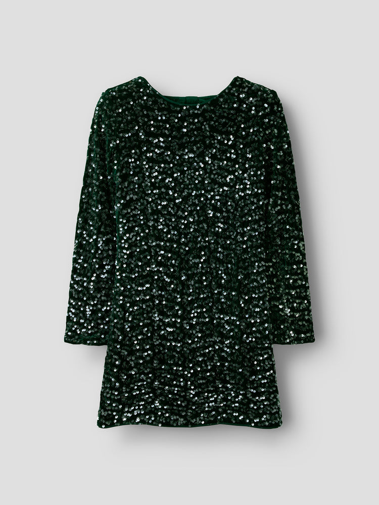 Εφηβικό φόρεμα παγιέτας NKFRUSITTA LS DRESS 13238600 | 13238600