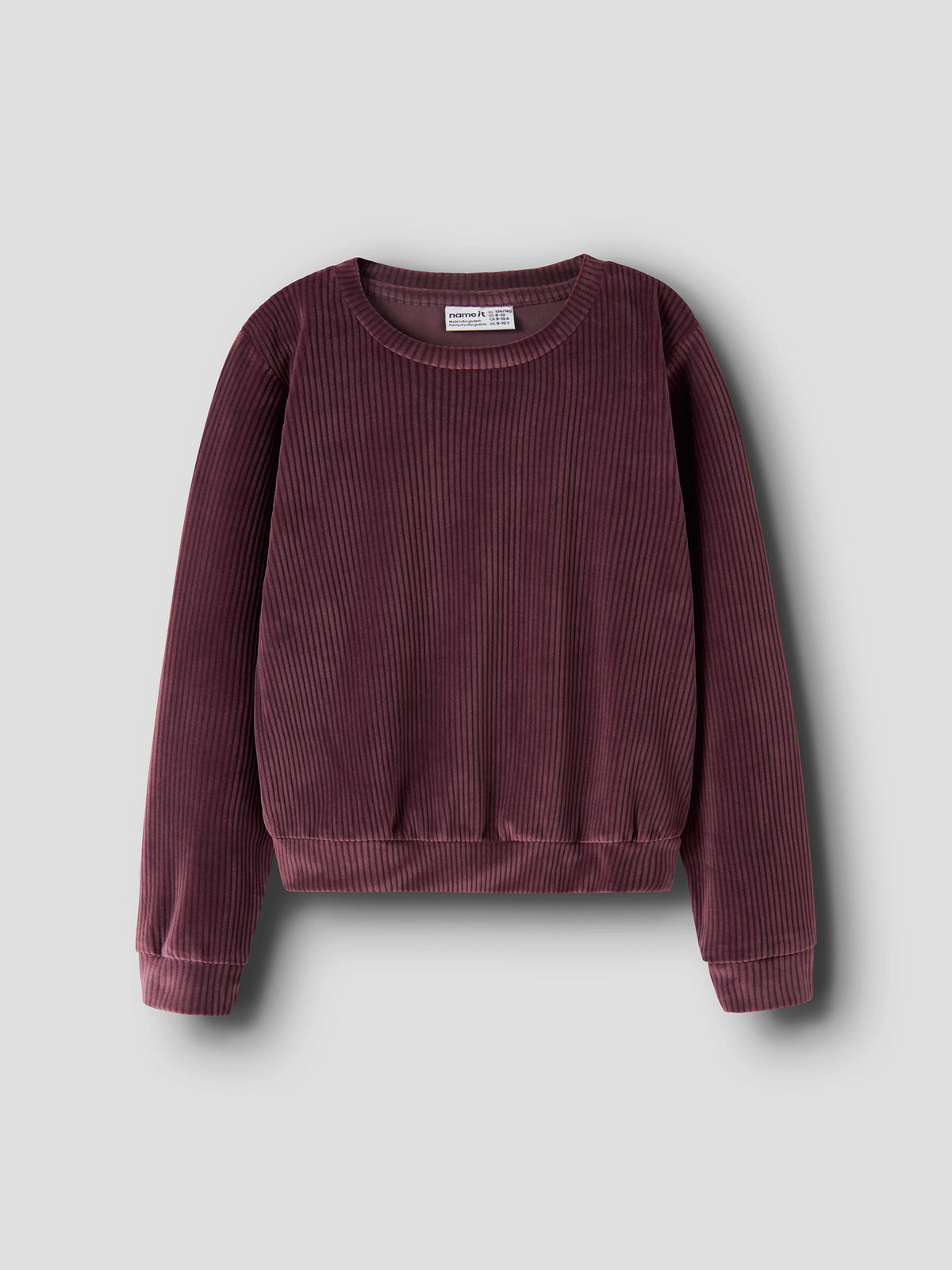 Εφηβική μπλούζα βελούδο NKFVELOA LS VELVET SHORT TOP 13235119 | 13235119