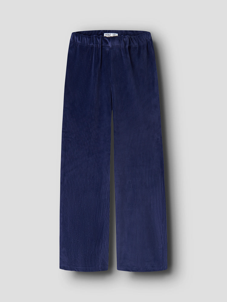 Εφηβικό παντελόνι Evening Blue NKFVELOA VELVET PANT 13235120 | 13235120