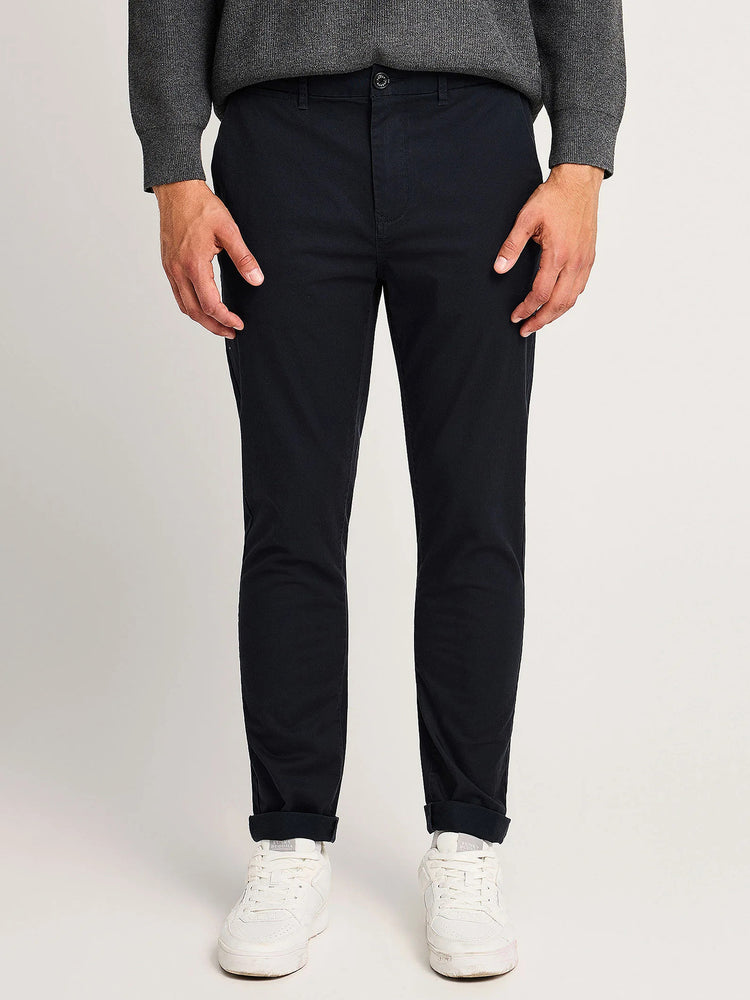 Ανδρικό παντελόνι chinos black FBM014-001-02 | FBM014-001-02