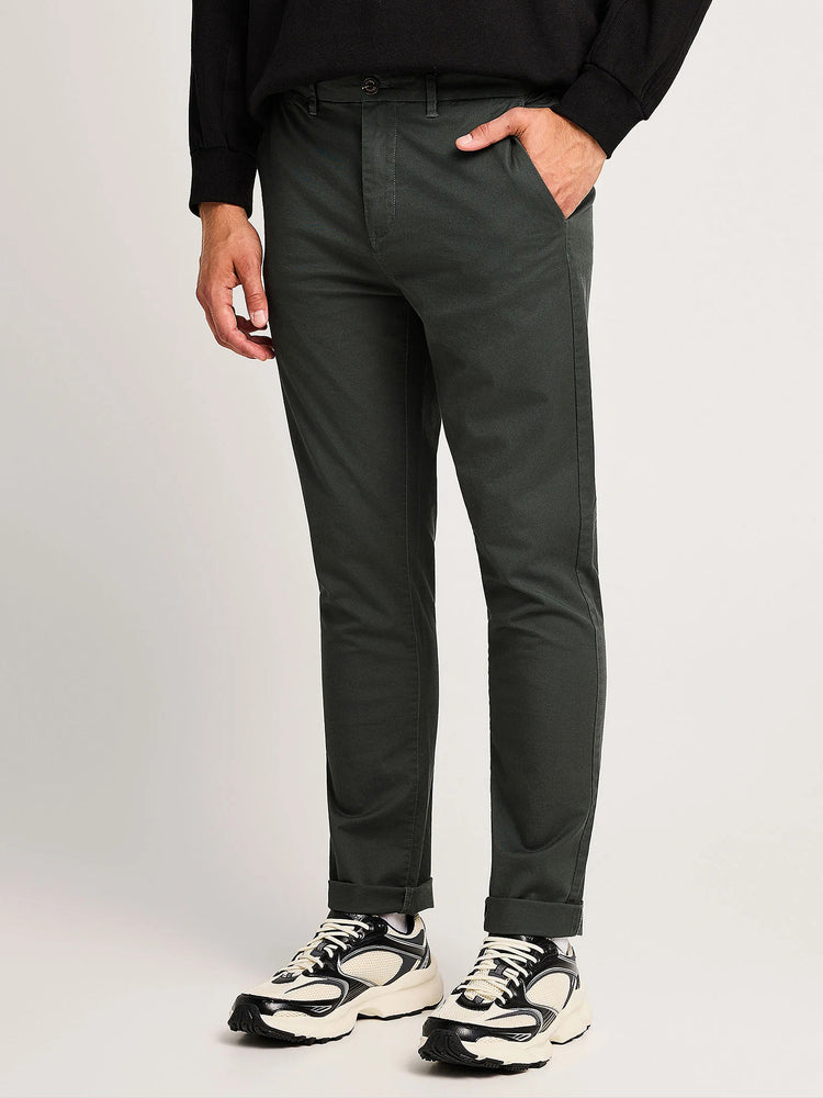 Ανδρικό παντελόνι chinos green storm FBM014-001-02 | FBM014-001-02
