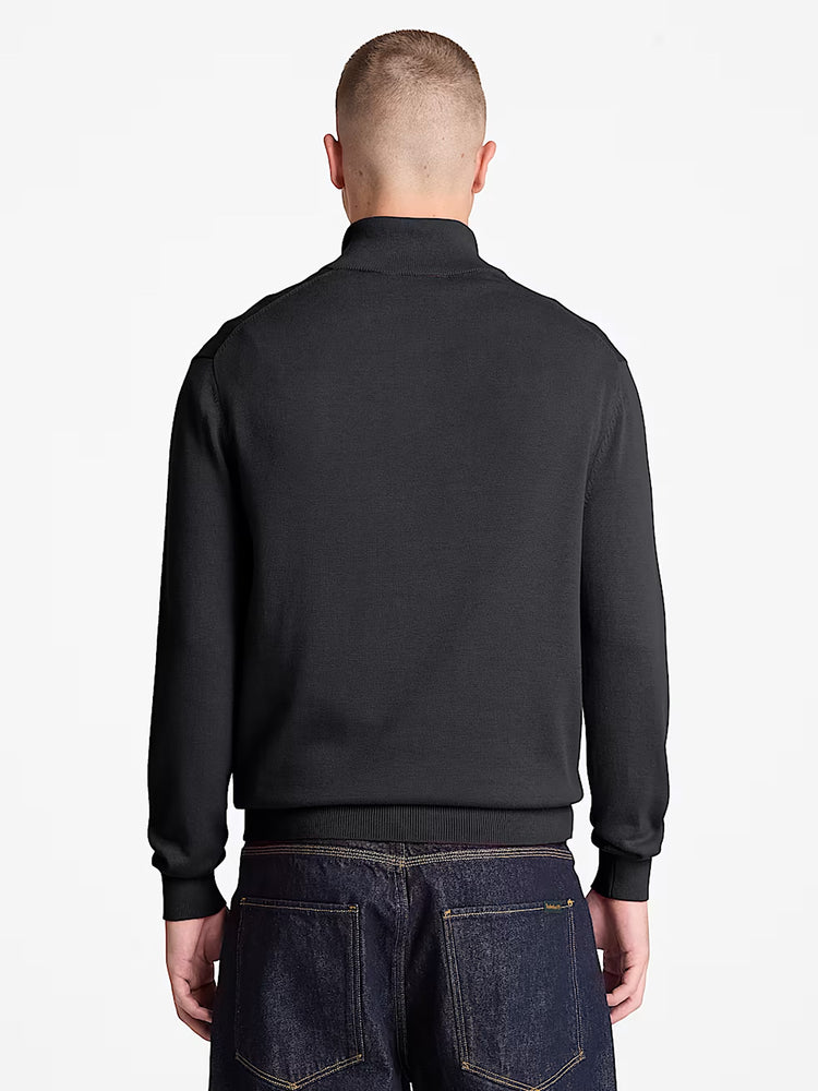 Ανδρική μπλούζα πλεκτή Williams River Cotton Quarter-Zip Jumper for Men in Black TBC0YHAY001 | TBC0YHAY001