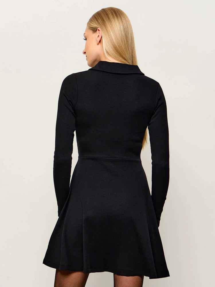 Γυναικείο φόρεμα ριπ TJW RIB FIT & FLARE POLO DRESS DW0DW23321BDS | DW0DW23321BDS