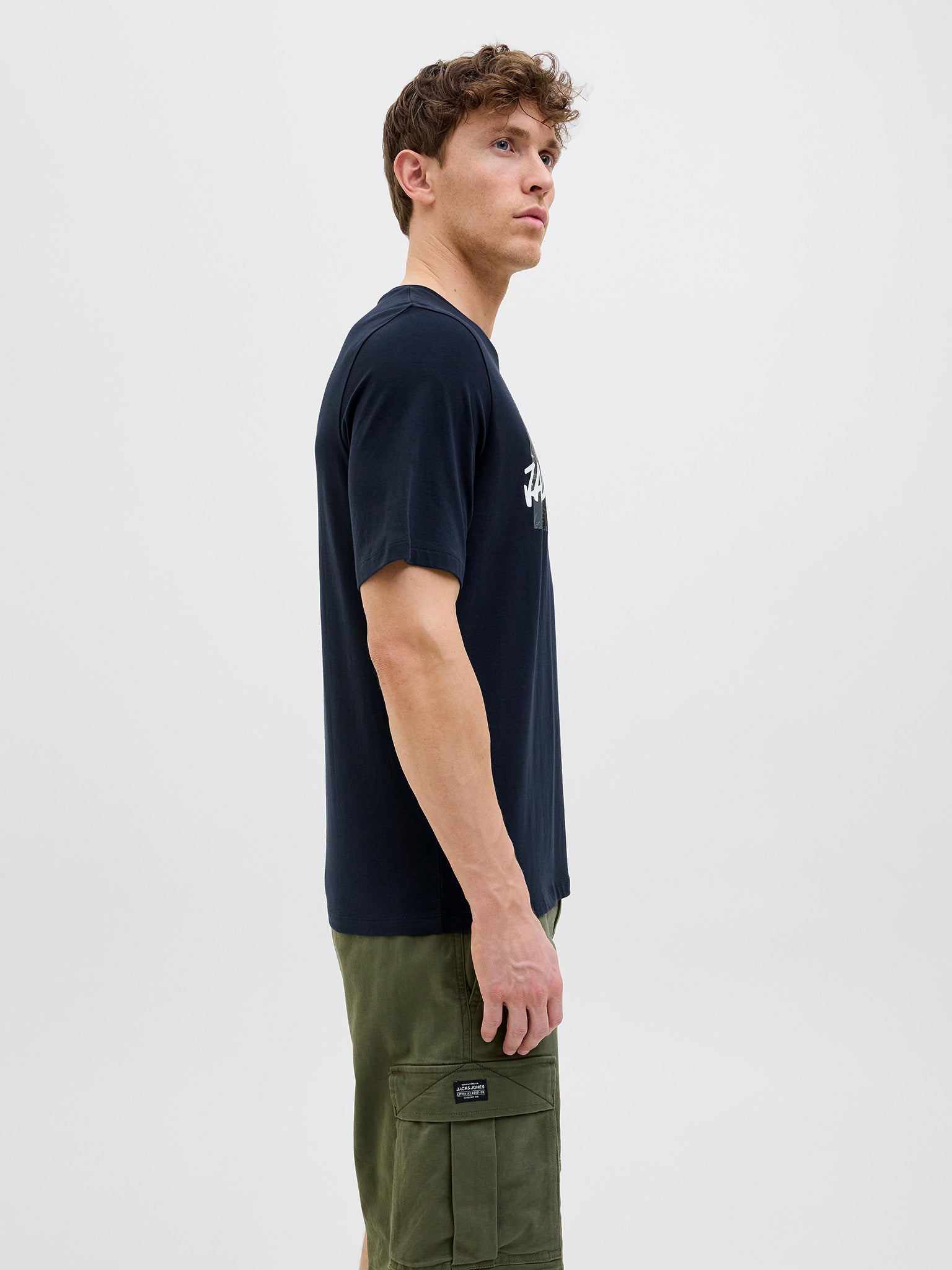 Ανδρικό t-shirt JJHAWAII SHAPE TEE SS CREW NECK 12269324 | 12269324