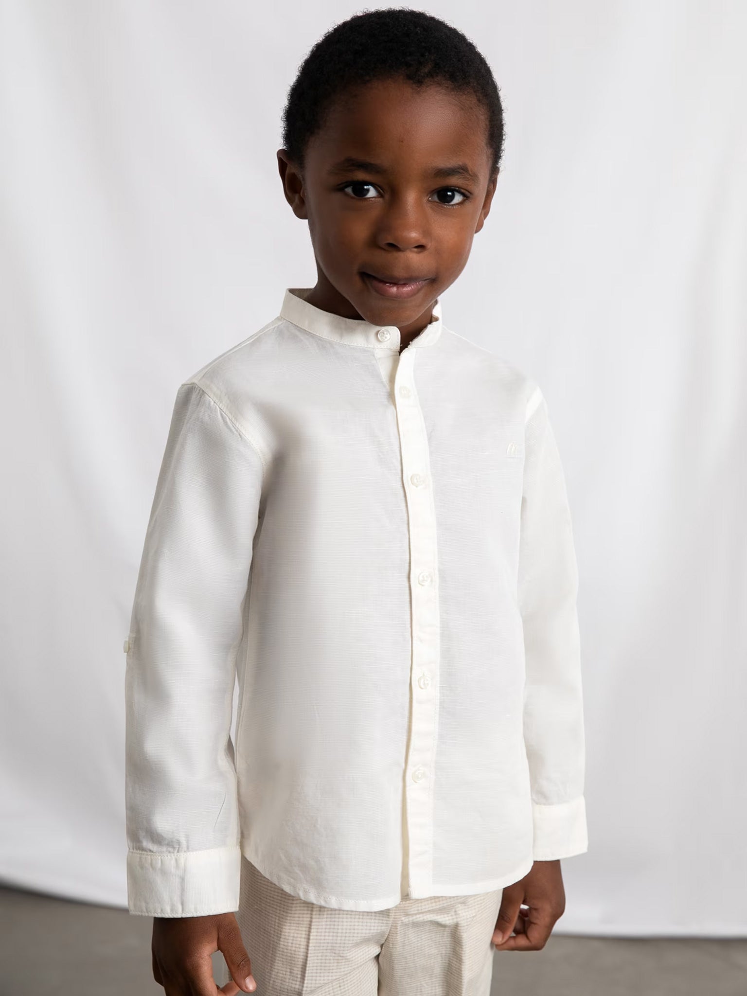 Παιδικό πουκάμισο γιακάς mao | 26-03118-030