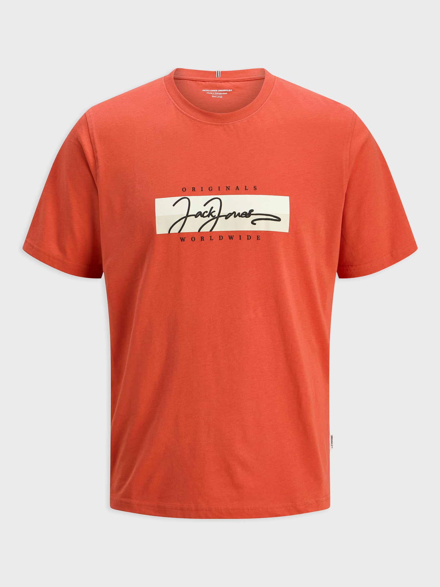 Ανδρικό t-shirt JORFREDERIKSBERG BOX SCRIPT TEE SS CN LN 12278266 | 12278266
