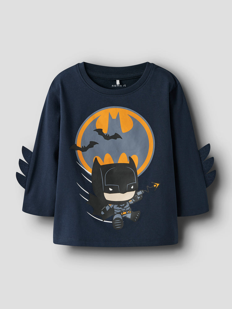 Παιδική μπλούζα μελανζέ NMMOLEJ BATMAN LS NREG TOP BOX WAB 13249575 | 13249575