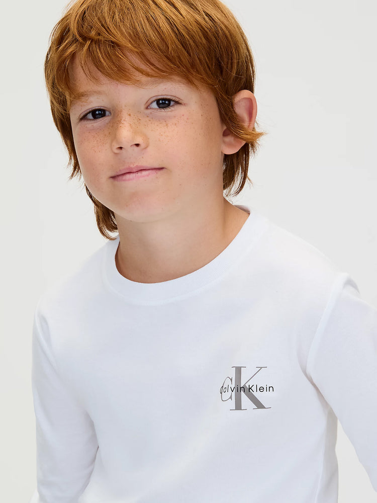 Παιδική μπλούζα μακό CHEST MONOLOGO LS T-SHIRT IU0IU00717YAF | IU0IU00717YAF