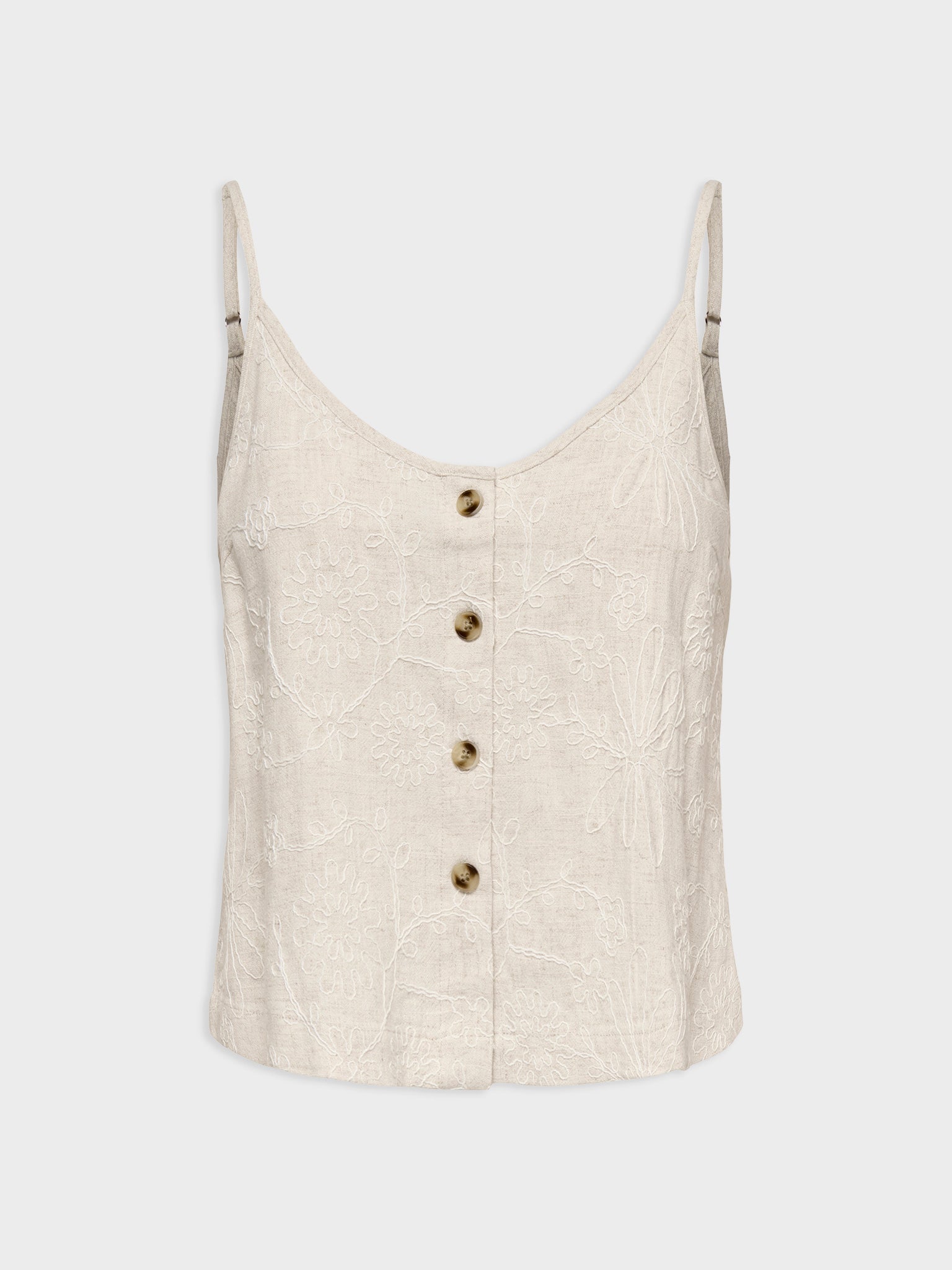 Γυναικείο top ONLSIESTA LINEN BL EMB SINGLET 15374121 | 15374121