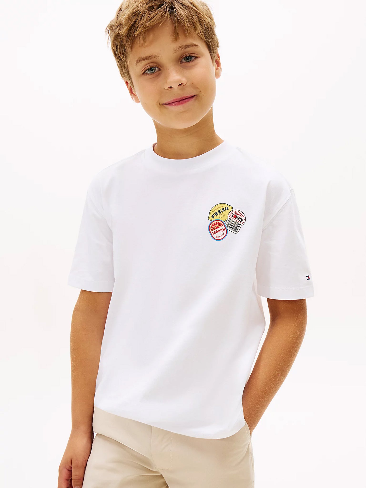 Παιδική μπλούζα μακό STICKER PRINT GRAPHIC T-SHIRT KB0KB10276YBR | KB0KB10276YBR