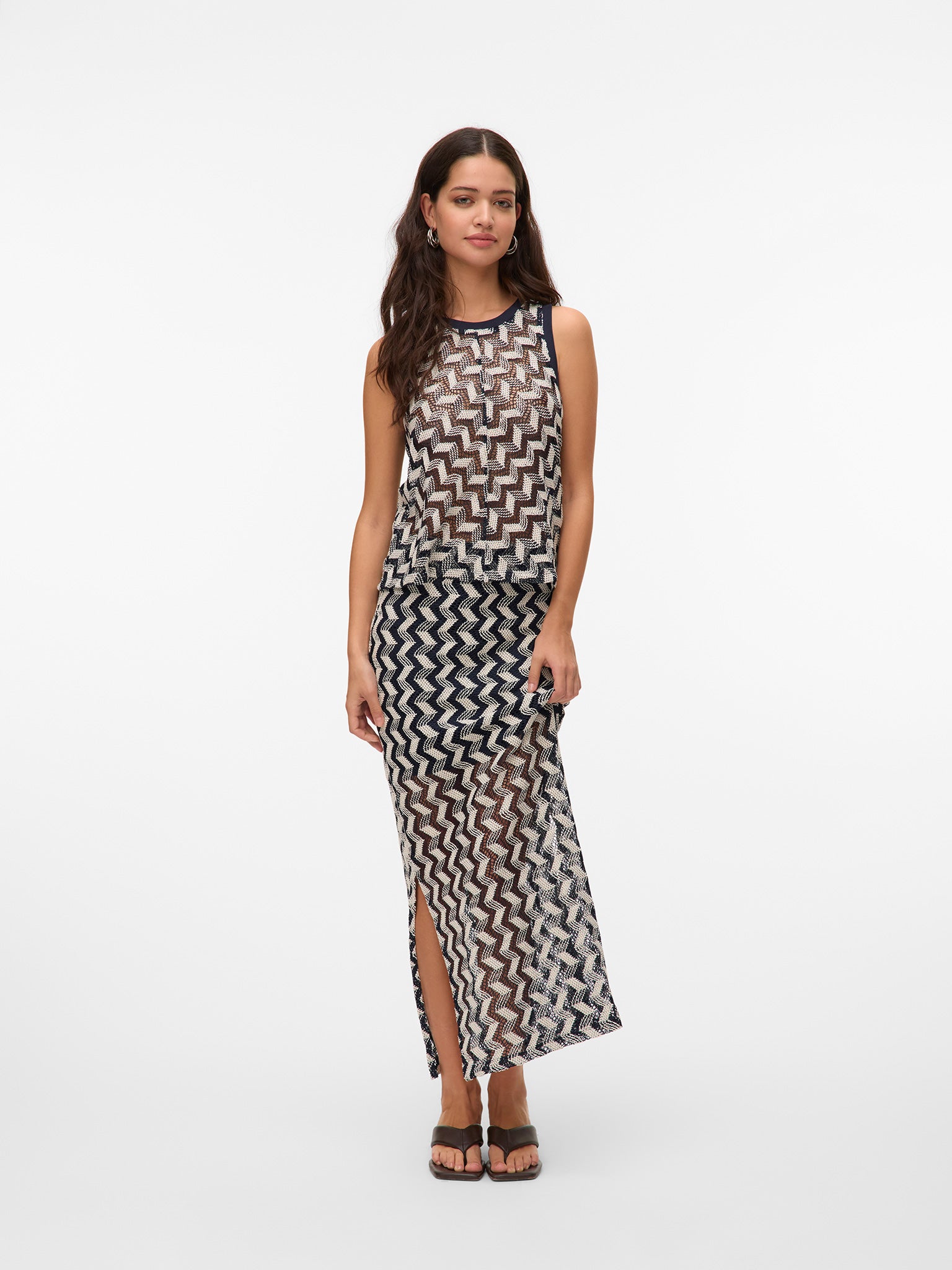 Γυναικεία φούστα πλεκτή VMTIKKA HW ANKLE SKIRT JRS 10327093 | 10327093