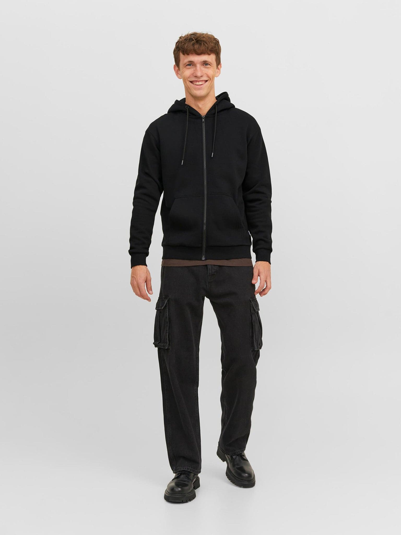 Ανδρική ζακέτα φούτερ JJEBRADLEY SWEAT ZIP HOOD NOOS 12249342 | 12249342