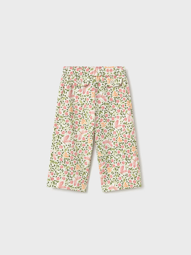 Βρεφικό παντελόνι φλοράλ | 26-01509-066