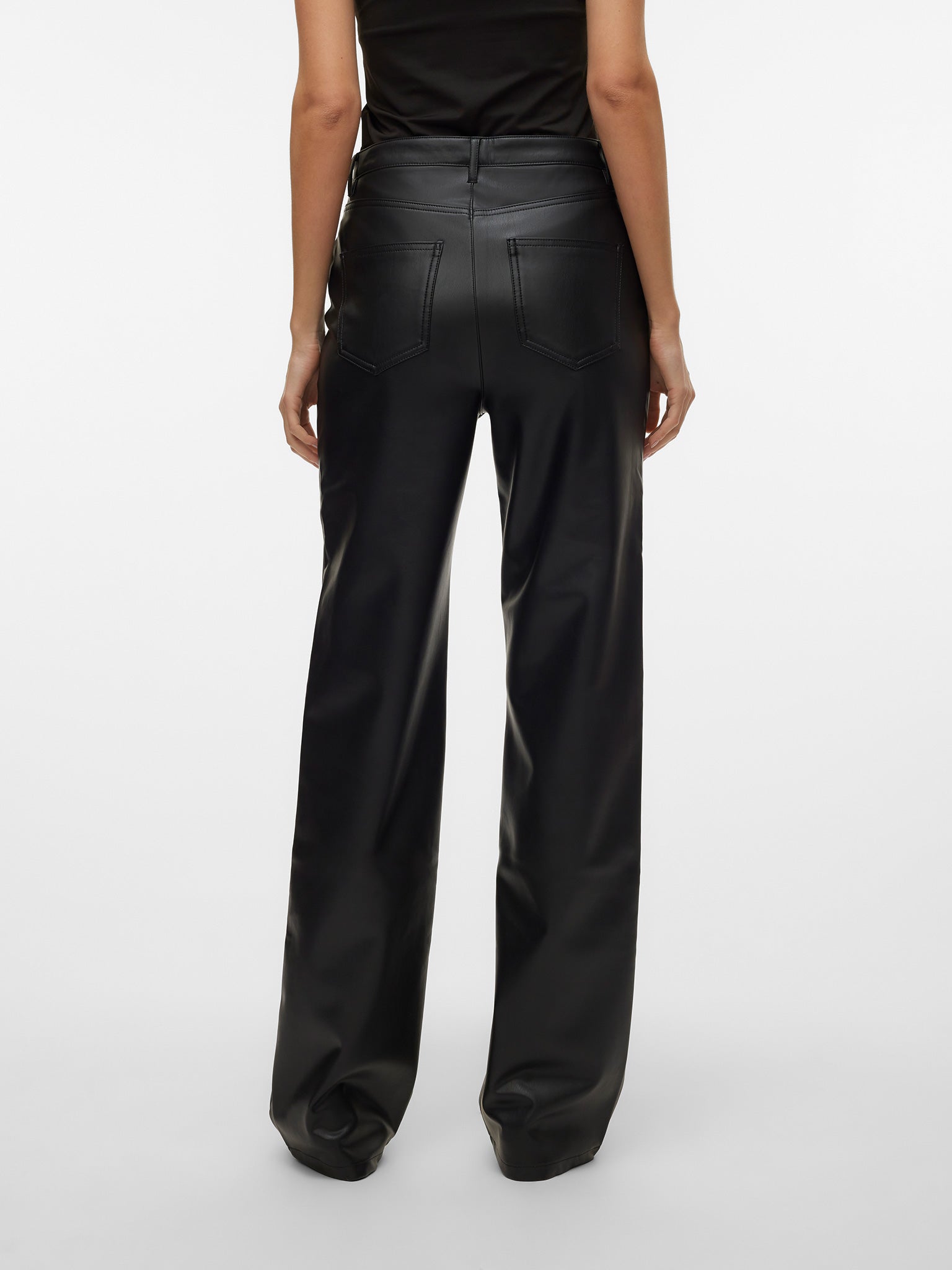 Γυναικείο παντελόνι δερματίνη VMTESSA HR WIDE PL PANTS NOOS 10310878 | 10310878