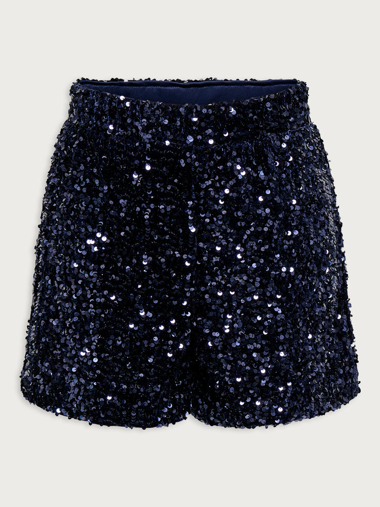 Γυναικείο σορτς με παγιέτα ONLCONFIDENCE NEW SEQUINS SHORTS JRS 15360164 | 15360164