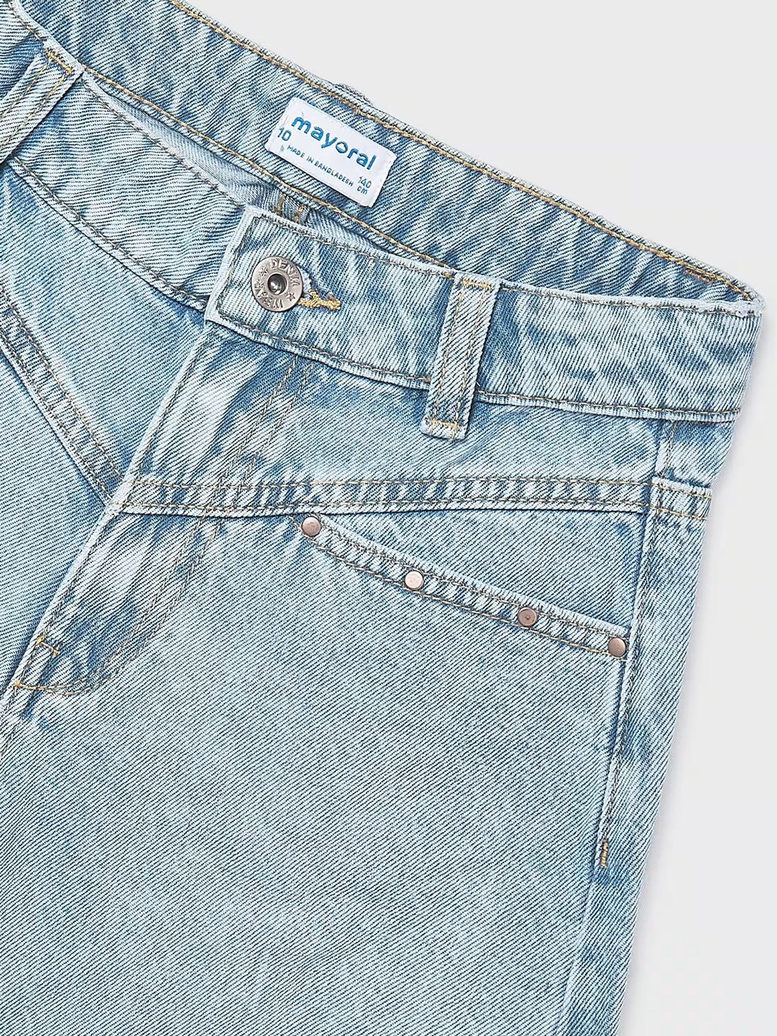 Εφηβικό σορτς τζιν με τρουκς | 26-06202-059