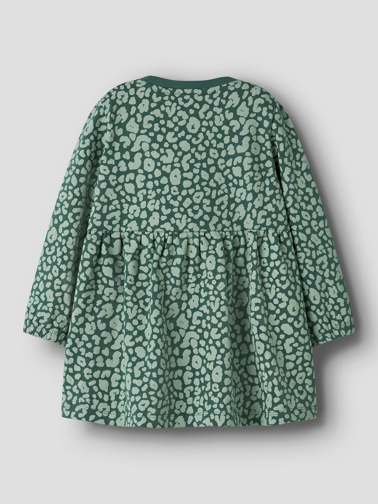 Παιδικό φόρεμα φούτερ Green Leo NMFVILUBA LS SWE DRESS 13235130 | 13235130