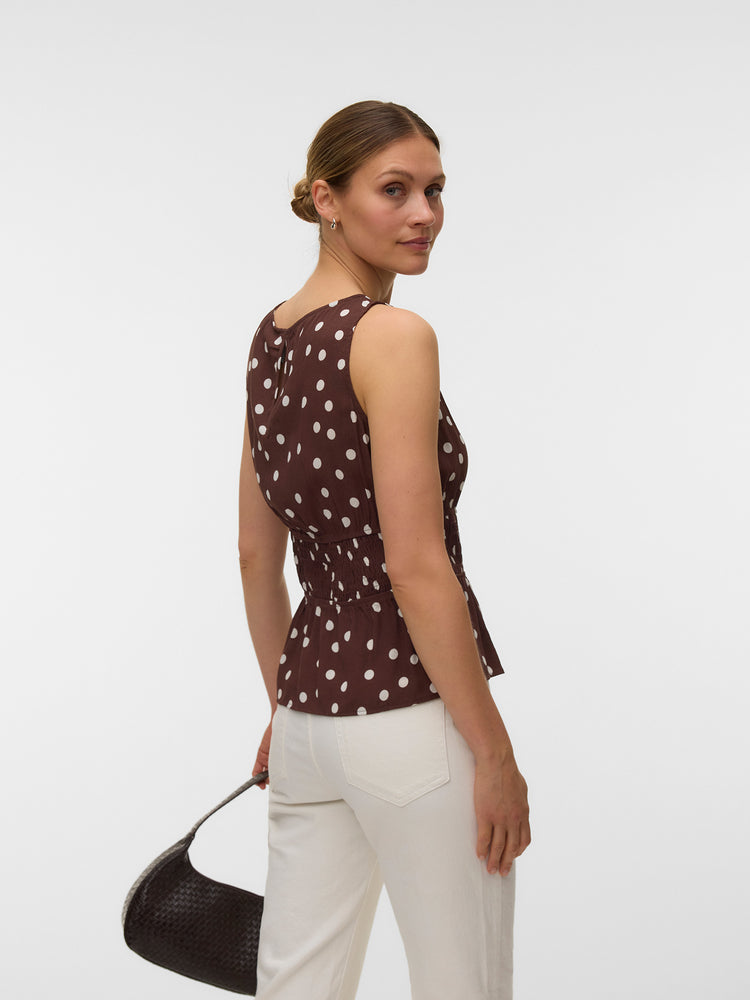 Γυναικεία μπλούζα πουά VMELISA S/L SMOCK DETAIL TOP 10347963 | 10347963