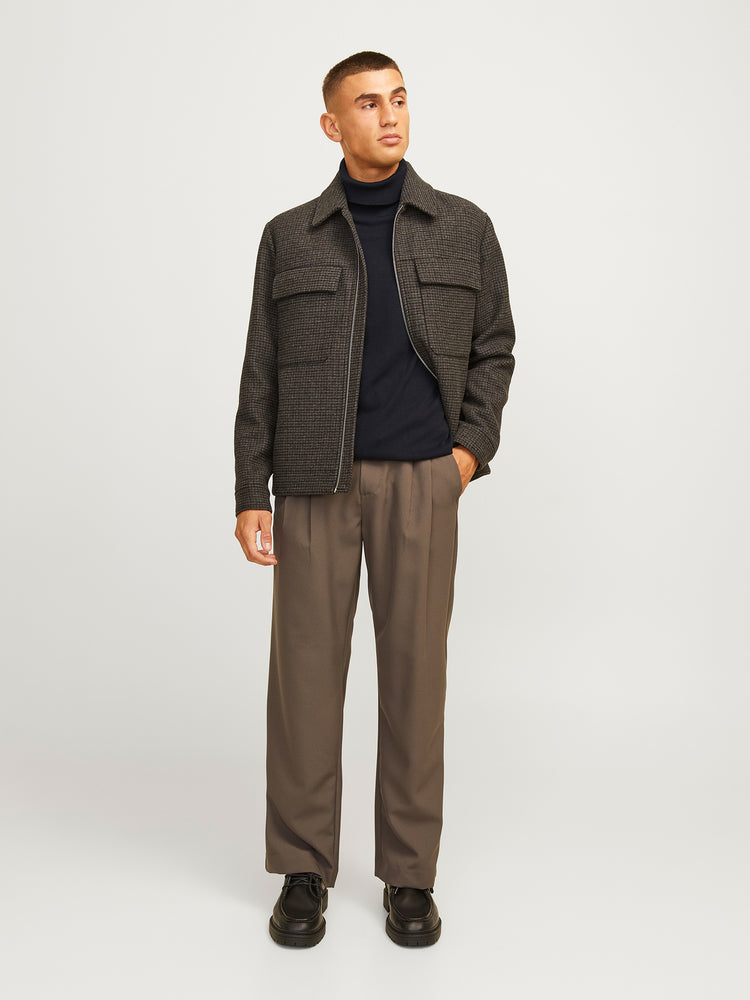 Ανδρική μπλούζα ζιβάγκο JJEBASIC KNIT ROLL NECK NOOS 12258051 | 12258051