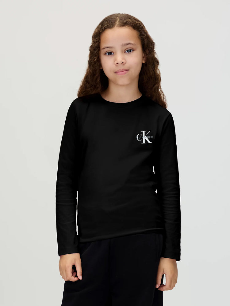 Παιδική μπλούζα μακό CHEST MONOLOGO LS T-SHIRT IU0IU00717BEH | IU0IU00717BEH