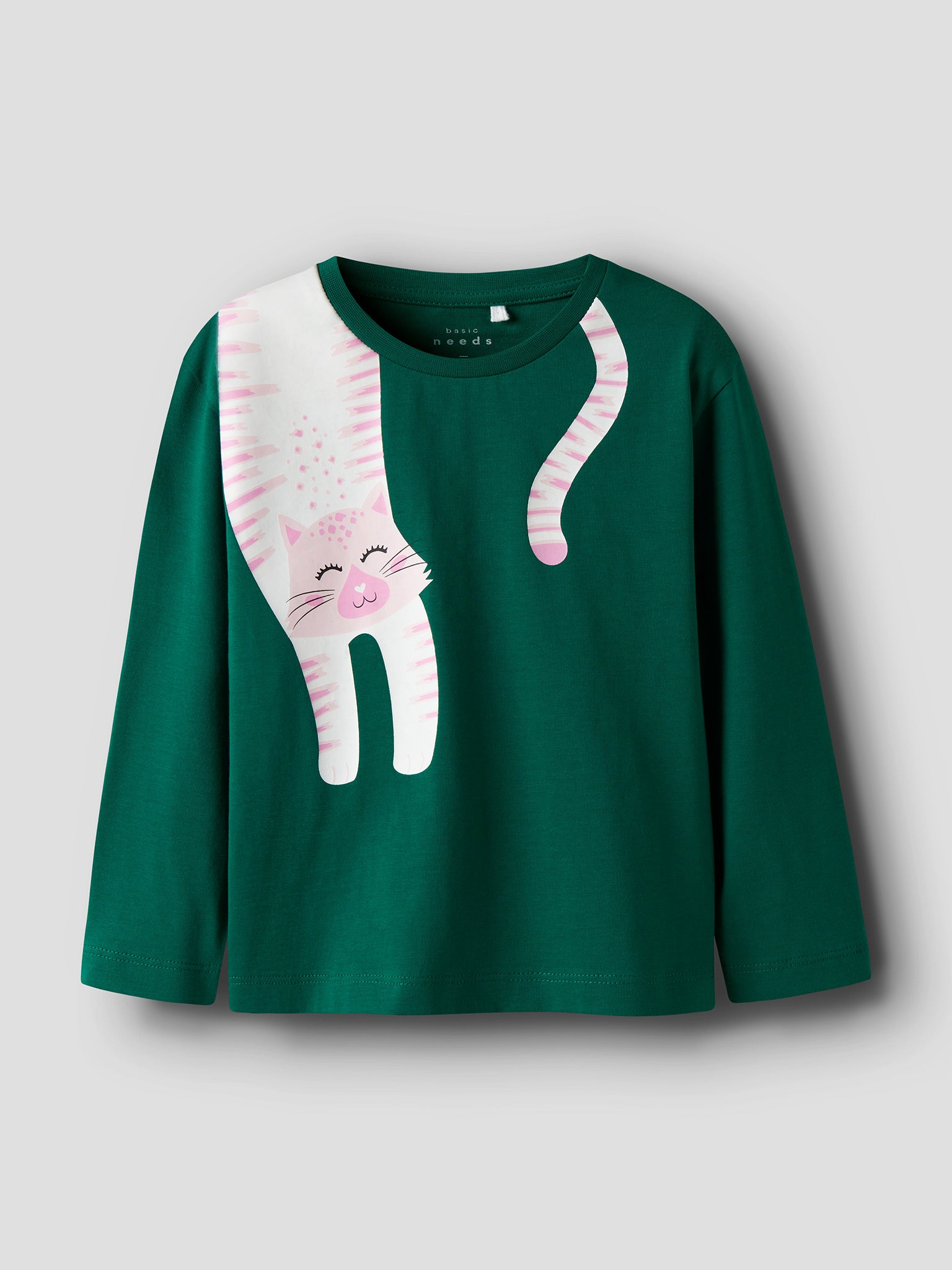 Παιδική μπλούζα pink cat NMFVEEN LS NREG TOP 13234705 | 13234705