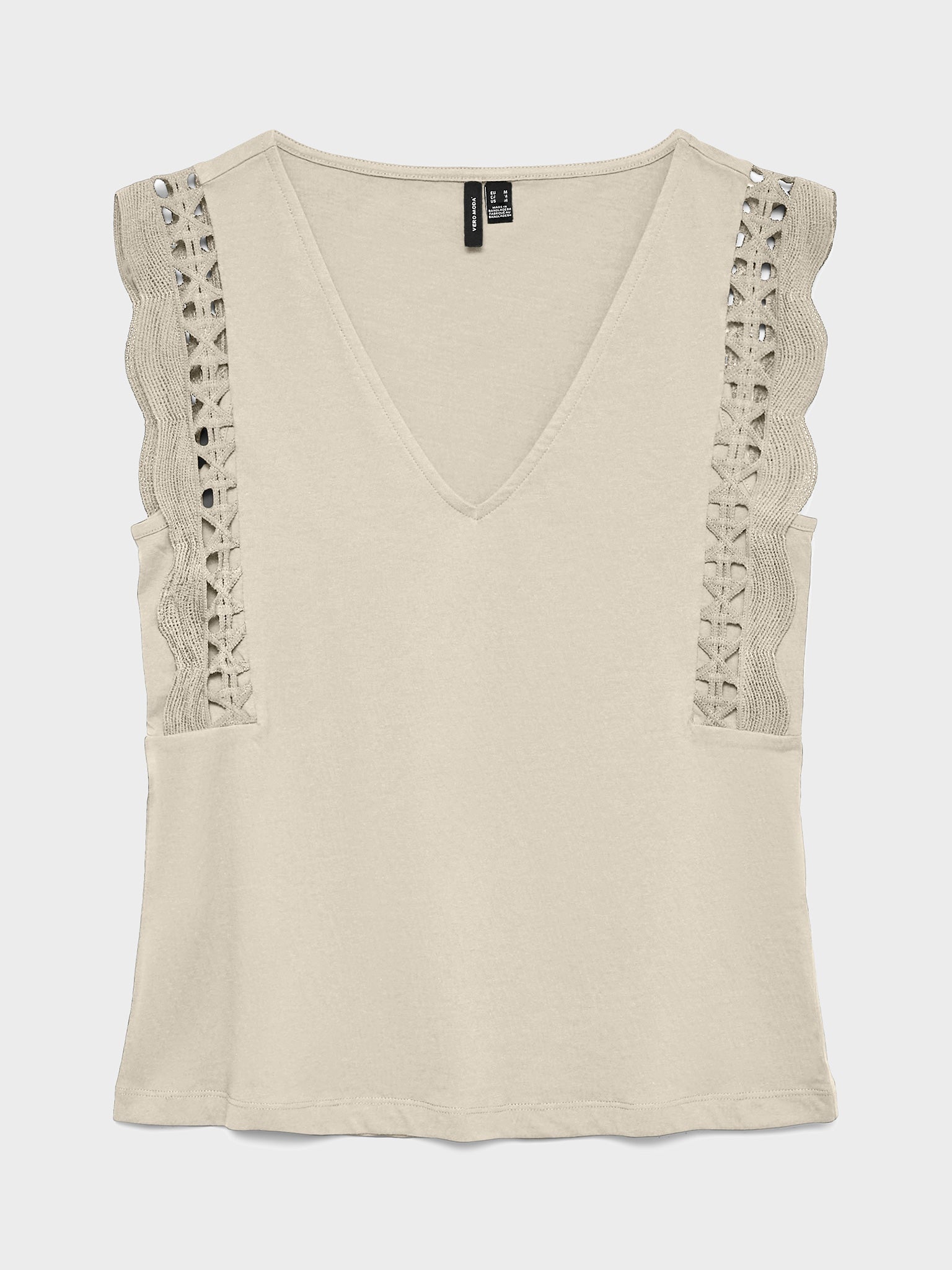 Γυναικεία μπλούζα VMGABBY SL V-NECK TOP JRS 10339862 | 10339862